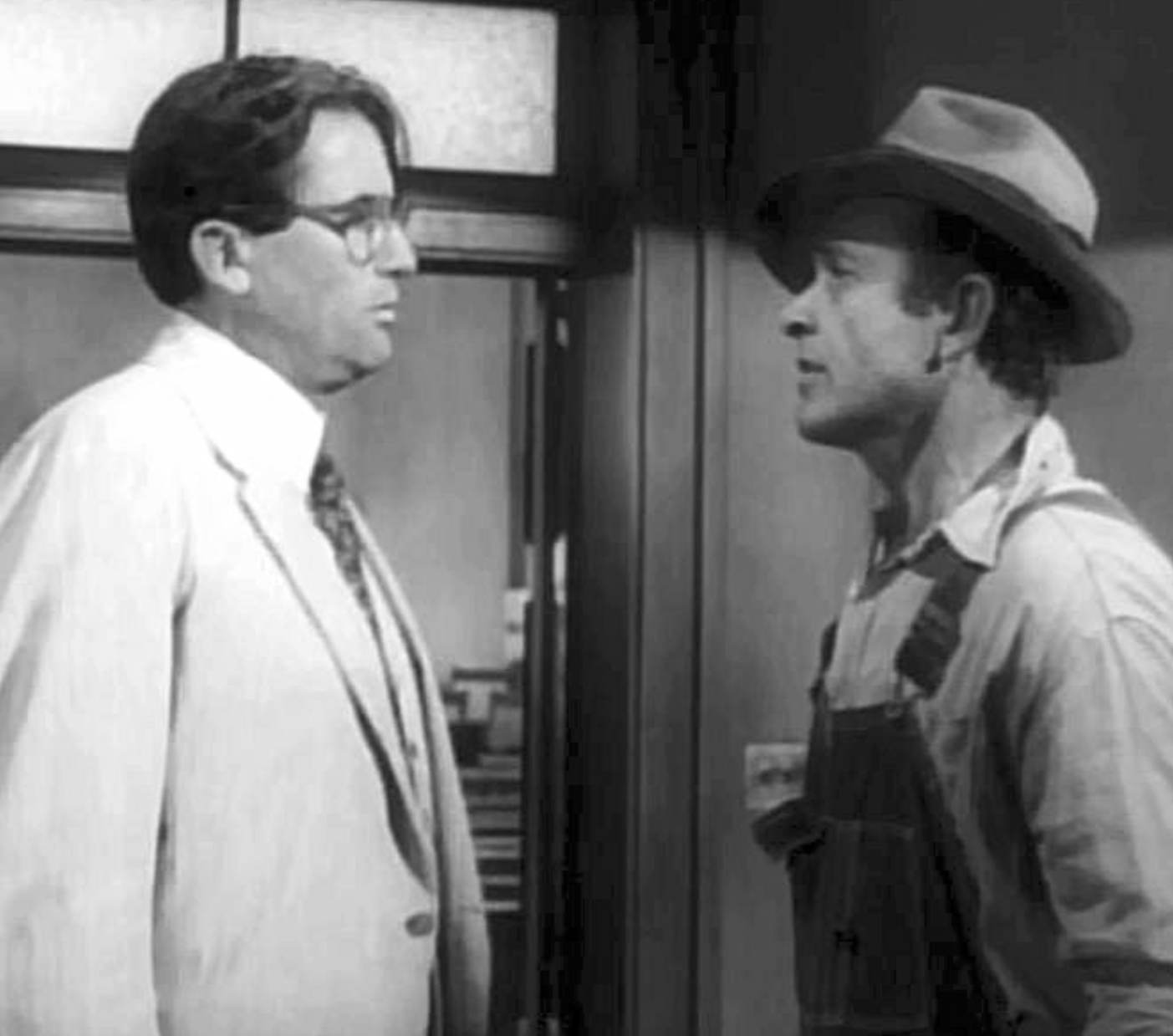 to_kill_greg_peck Atticus Finch and Bob Ewell confrontation
