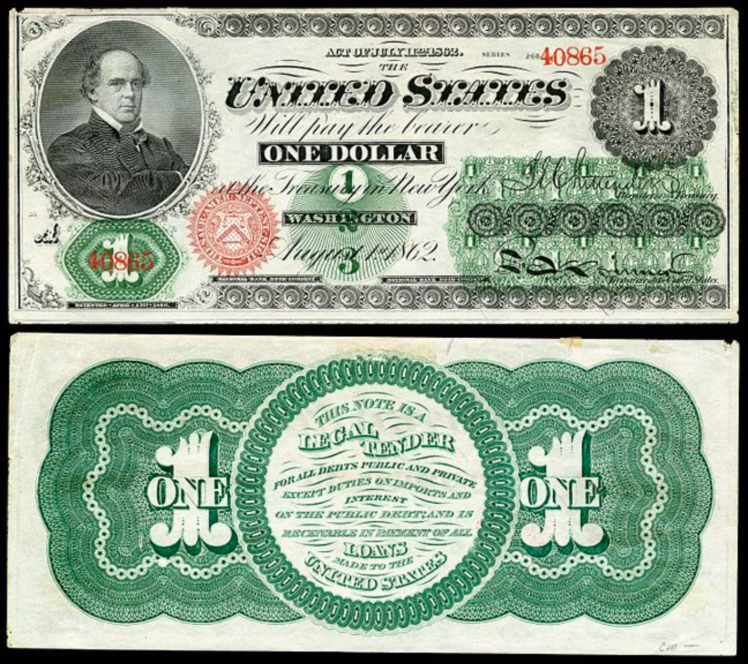 United State Note_greenbacks United State Note_greenbacks 1862 - 1865