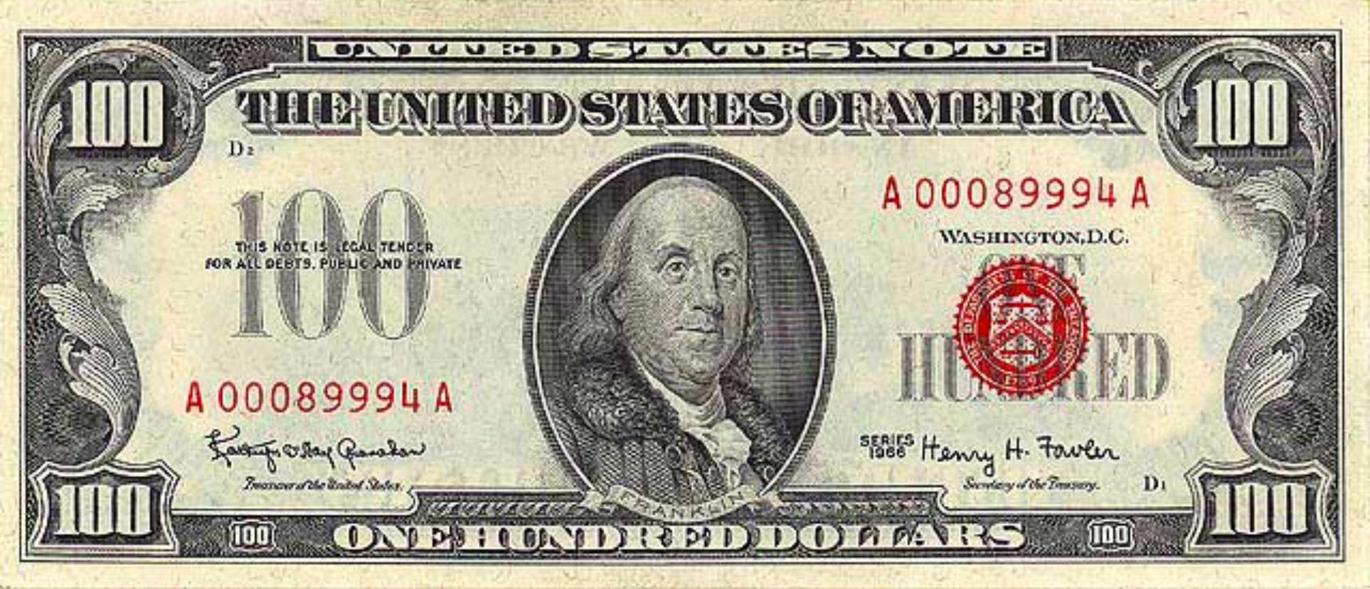 united states note The United States Note - no FED dollar